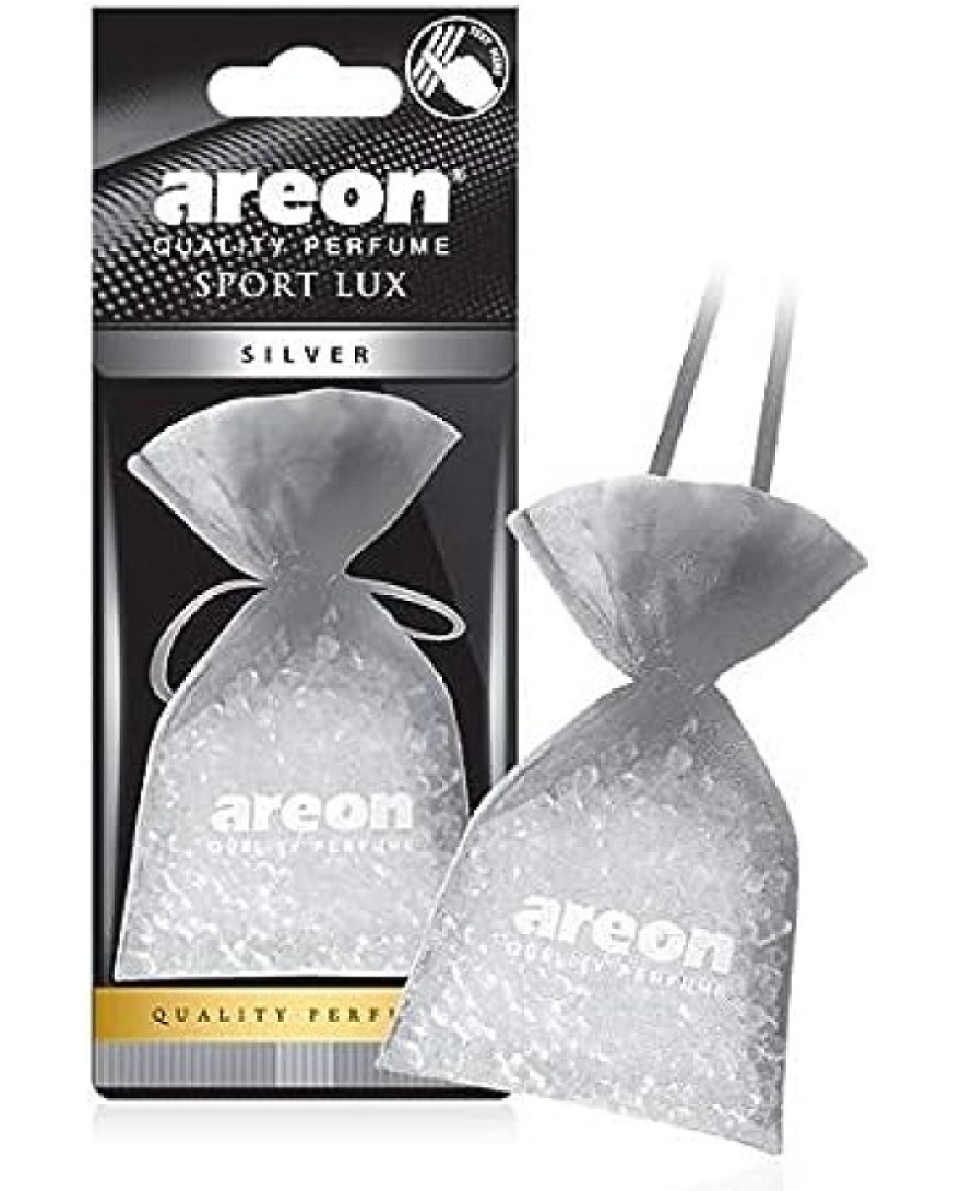 AREON Pearls Lux Silver Car And Home Air Freshener I Quality Perfume I APL03 